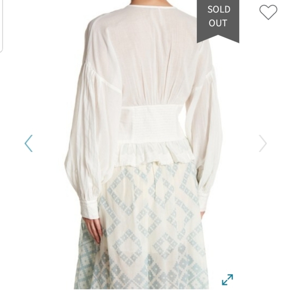 $190_Free People True Color Button Blouse S - Picture 2 of 5